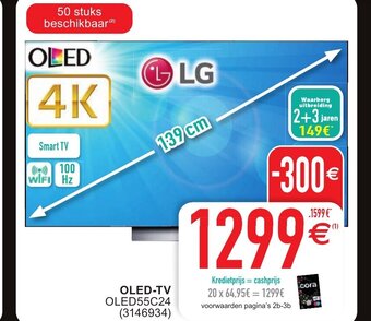 Cora LG OLED-TV 139cm aanbieding