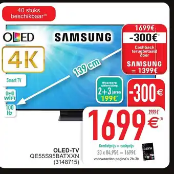 Cora Samsung OLED-TV 139cm aanbieding