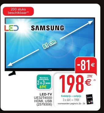 Cora Samsung LED-TV aanbieding