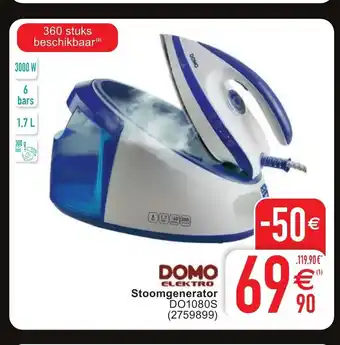 Cora Domo elektro stoomgenerator aanbieding