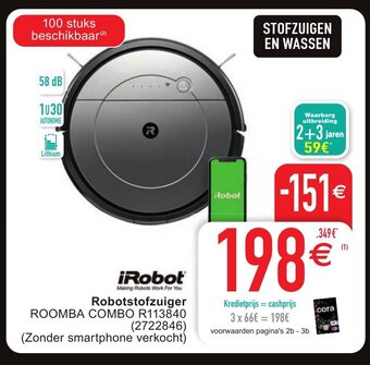 Cora IRobot robotstofzuiger aanbieding