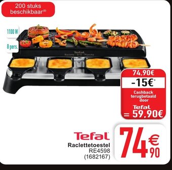 Cora Tefal raclettetoestel aanbieding