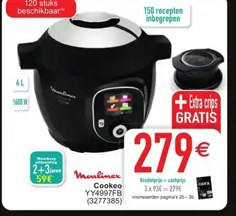 Cora Cookeo + extra crips gratis aanbieding