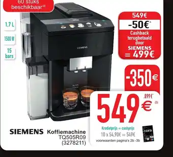Cora Siemens Koffiemachine aanbieding