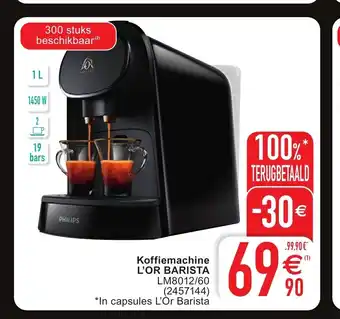Cora Koffiemachine L'or barista aanbieding