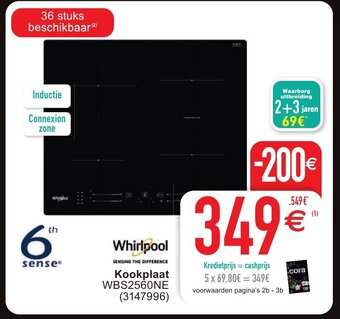 Whirlpool kookplaat