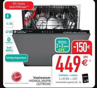Cora Vaatwasser aanbieding