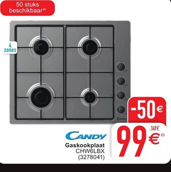 Candy gaskookplaat