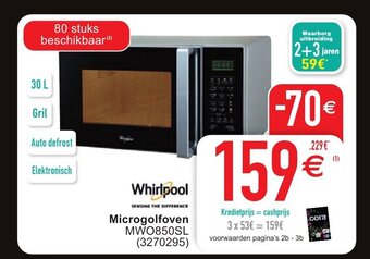 Cora Whirlpool microgolfoven aanbieding