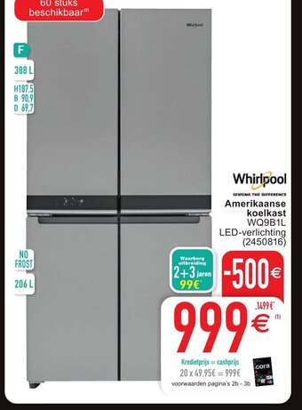 Whirlpool amerikaanse koelkast