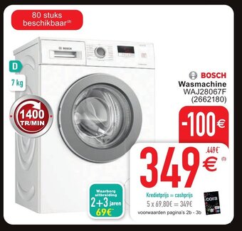 Cora Bosch wasmachine aanbieding