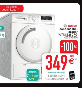 Cora Bosch condensatiedroger aanbieding