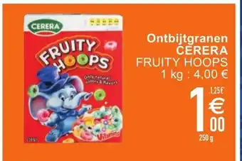Ontbijtgranen cerera fruity hoops