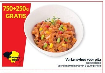 Intermarché Varkensvlees voor pita aanbieding