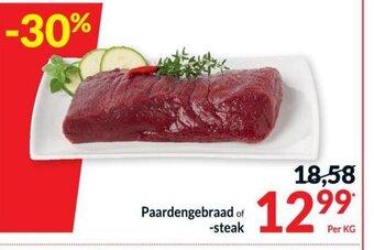 Intermarché Paardengebraad of steak per kg aanbieding