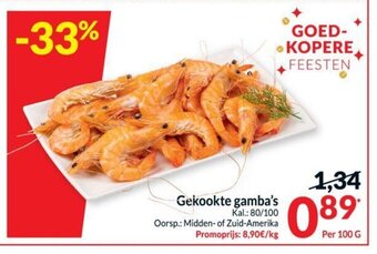 Intermarché Gekookte gamba's per 100g aanbieding