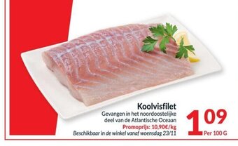 Intermarché Koolvisfilet per 100g aanbieding