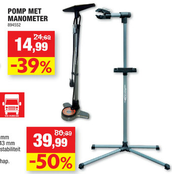 Hubo Pomp Met Manometer aanbieding