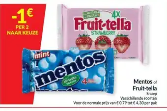 Mentos of fruit-tella