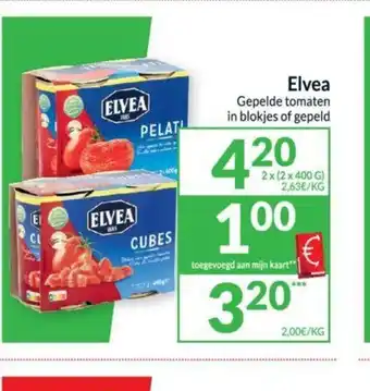 Intermarché Elvea gepelde tomaten 2x(2x400g) aanbieding