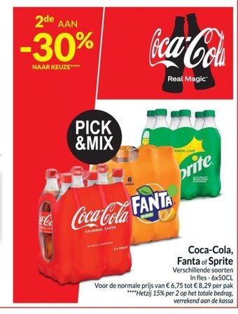 Intermarché Coca-Cola, fanta of sprite aanbieding