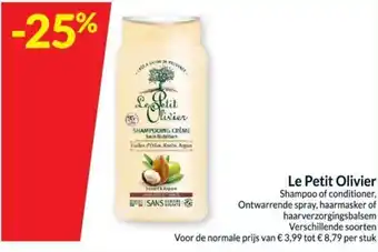 Intermarché Le Petit Olivier Shampoo of Conditioner , Ontwarrende Spray , Haarmasker of Haarverzorgingsbalsem aanbieding