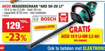 Hubo ACCU Heggenschaar AHS 50-20 LI aanbieding