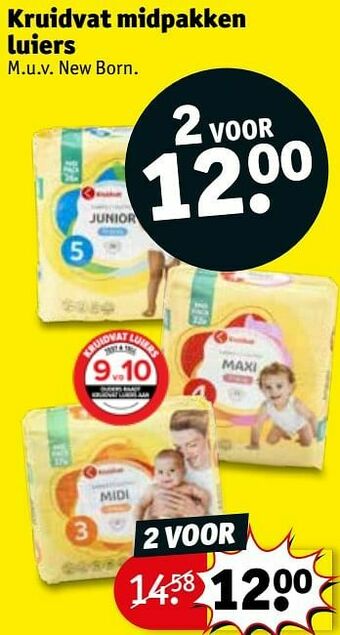 Kruidvat Kruidvat midpakken luiers aanbieding