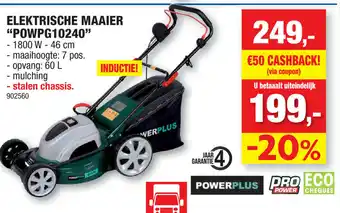 Hubo Elektrische Maaier POWPG10240 aanbieding