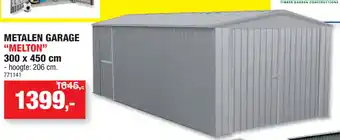 Hubo Metalen Garage aanbieding