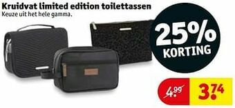 Kruidvat Kruidvat limited edition toilettassen aanbieding