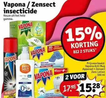 Vapona anti mug apparaat + zensect zero lotion