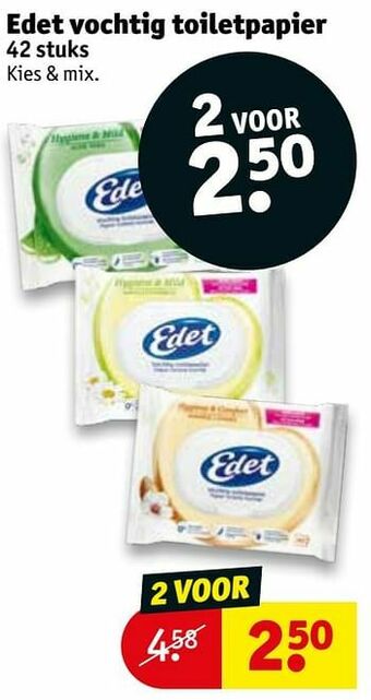 Kruidvat Edet vochtig toiletpapier aanbieding