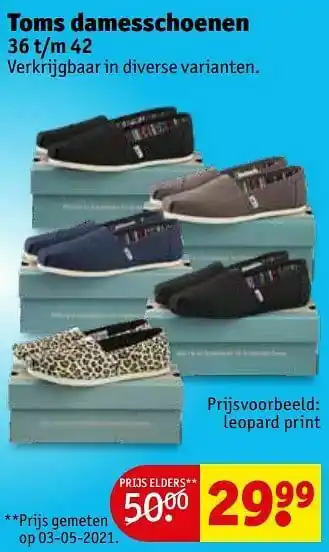 Kruidvat Toms damesschoenen leopard print aanbieding