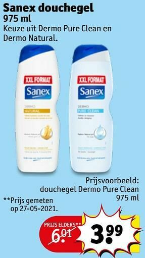 Kruidvat Douchegel dermo pure clean aanbieding