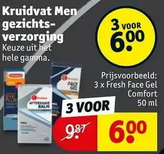 Kruidvat Fresh face gel comfort aanbieding