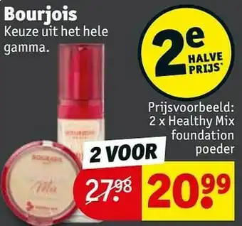 Kruidvat Healthy mix foundation poeder aanbieding
