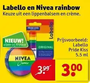 Kruidvat Labello pride kiss aanbieding