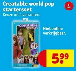 Kruidvat Creatable world pop startersset aanbieding