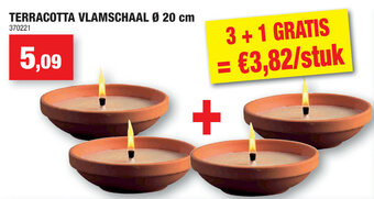 Hubo Terracotta Vlamschaal ø 20cm aanbieding