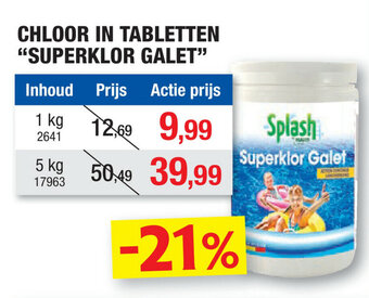 Chloor in Tabletten Superklor Galet
