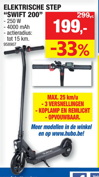 Hubo Elektrische Step Swift 200 aanbieding