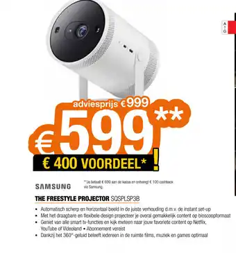 Expert Samsung The Freestyle Projector SQSPLSP3B aanbieding