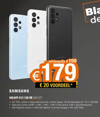 Expert Samsung Galaxy A13 128GB SUA137F aanbieding