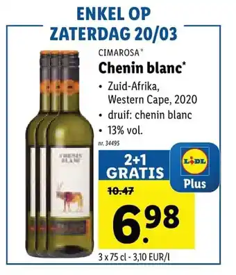 Lidl Cimarosa Chenin blanc aanbieding