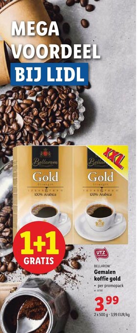 Lidl Gemalen koffie gold aanbieding