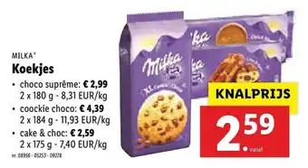 Lidl Milka Koekjes aanbieding