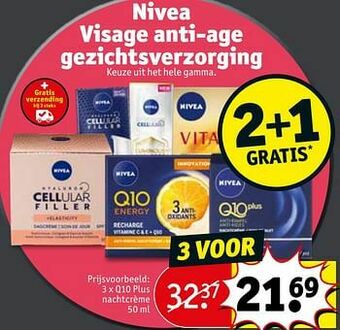 Kruidvat Q10 plus nachtcrème aanbieding