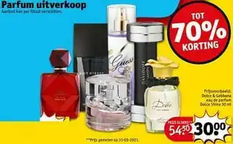 Kruidvat Dolce + gabbana eau de parfum dolce shine aanbieding