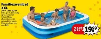 Kruidvat Familiezwembad xxl aanbieding